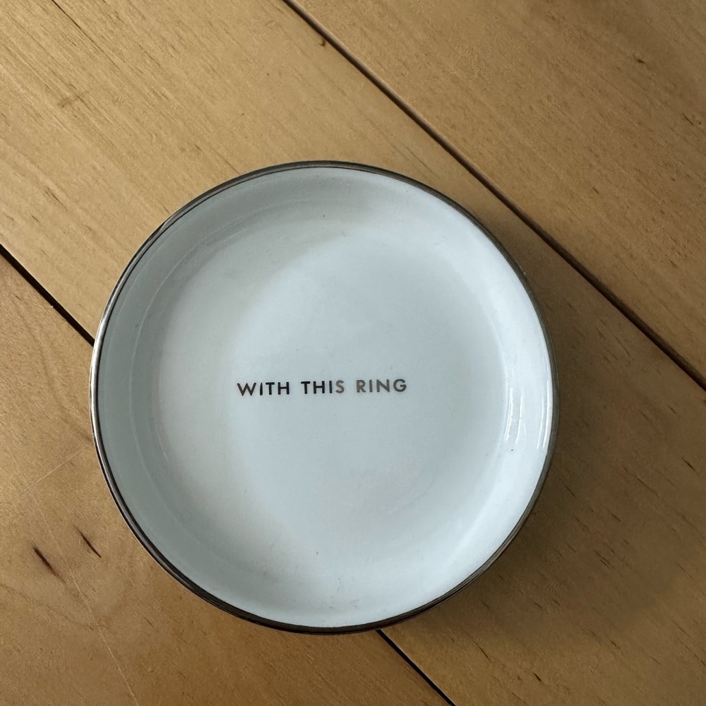 kate spade White Jewelry Dish